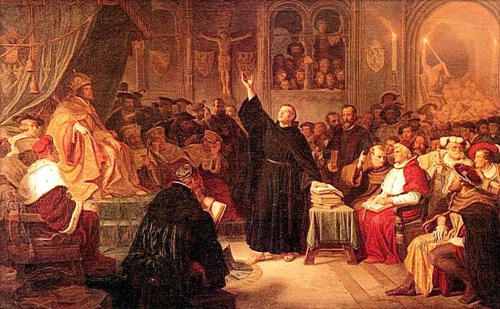 Luther a wormsi birodalmi gyűlés előtt