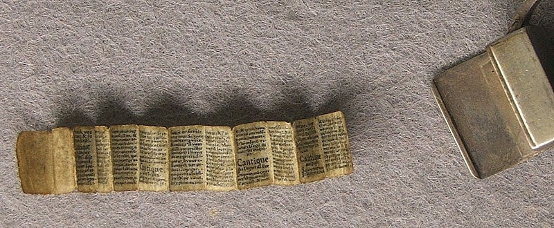 Miniatűr Biblia-részlet